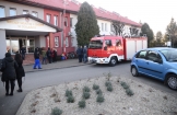 Próbna ewakuacja  w budynku Urzędu Miasta i Gminy Połaniec