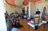 Spotkanie z Tadeuszem Blicharzem i „wspólne malowanie” w Centrum Kultury i Sztuki w Połańcu.