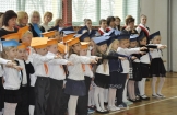 Pierwszaki z Połańca po ślubowaniu